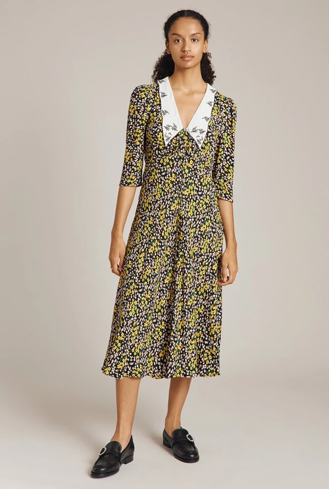 Wynn Dress Yellow Bouquet 1 Wynn Dress Yellow Bouquet