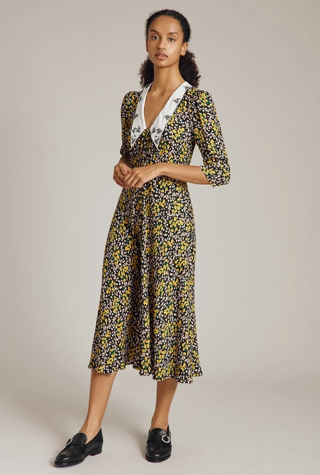 Wynn Dress Yellow Bouquet 3 Wynn Dress Yellow Bouquet - Image 3