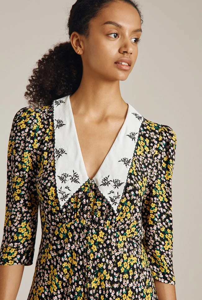 Wynn Dress Yellow Bouquet 2 Wynn Dress Yellow Bouquet - Image 2