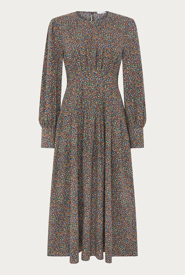 Tabatha Dress Orange Floral 5 Tabatha Dress Orange Floral - Image 5