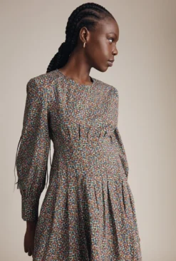 Tabatha Dress Orange Floral