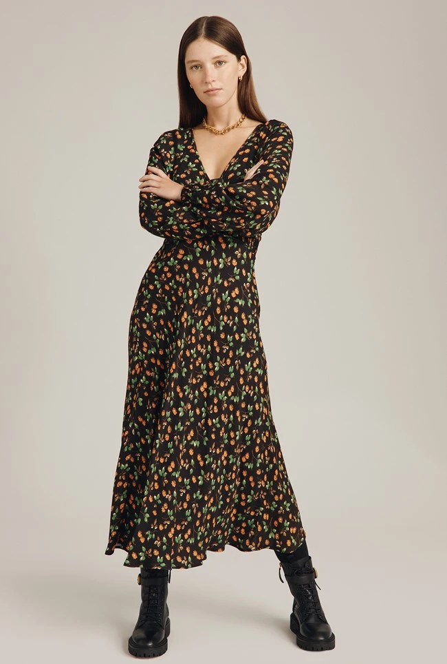 Marlow Dress Black Floral 2 Marlow Dress Black Floral - Image 2