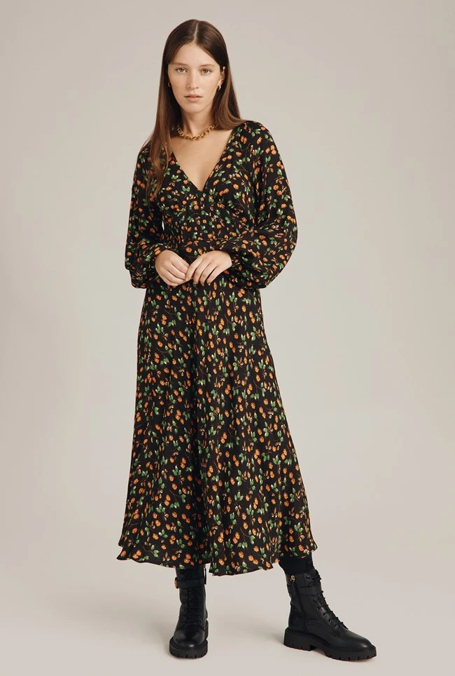 Marlow Dress Black Floral 4 Marlow Dress Black Floral - Image 4