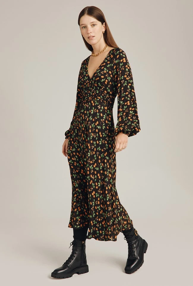 Marlow Dress Black Floral 3 Marlow Dress Black Floral - Image 3