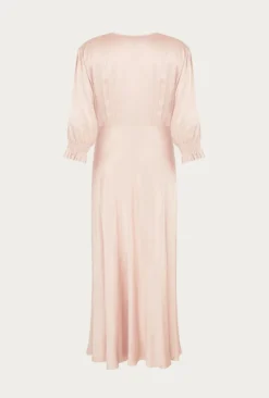Elle Satin Midi Dress Boudoir Pink -KILA Clothing Shop D04G019 N27 24248 650px 964px