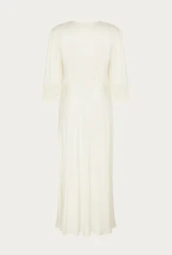 Elle Satin Midi Dress Ivory -KILA Clothing Shop D04G019A M12 27484 650px 964px