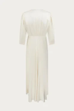 Madison Satin Midi Dress Ivory -KILA Clothing Shop D05G001 M12 25432 650px 964px