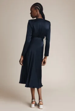 Meryl Satin Midi Dress Navy 8 Meryl Satin Midi Dress Navy -KILA Clothing Shop D05G002 K10 26049 650px 964px