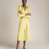 Meryl Satin Midi Dress Butter