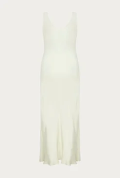 Palm Satin Slip Midi Dress Ivory -KILA Clothing Shop D05G003 M12 27502 650px 964px