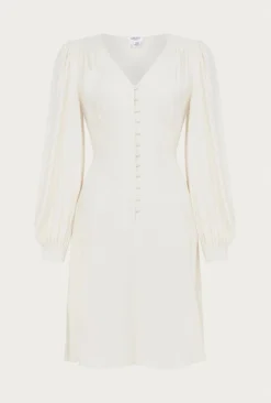 Shyla Crepe Knee-Length Dress Ivory 12 Shyla Crepe Knee-Length Dress Ivory -KILA Clothing Shop D05G036 M12 25764 650px 964px