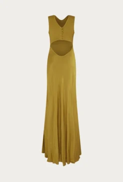 Ada Satin Maxi Dress Olive 11 Ada Satin Maxi Dress Olive -KILA Clothing Shop D05G075 J17 26322 650px 964px