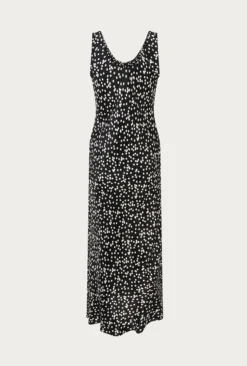 Palm Black Spot Slip Midi Dress Black Spot -KILA Clothing Shop D06G005 Z14 26479 650px 964px