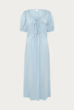 Morella Satin Midi Dress Chambray Blue 10 Morella Satin Midi Dress Chambray Blue -KILA Clothing Shop D06G020 K26 27219 650px 964px