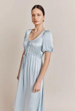 Morella Satin Midi Dress Chambray Blue 9 Morella Satin Midi Dress Chambray Blue -KILA Clothing Shop D06G020 K26 27232 650px 964px