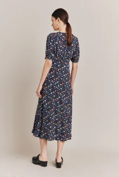 Becca Navy Floral Print Midi Dress Navy Floral -KILA Clothing Shop D06G028A Z31 27364 650px 964px