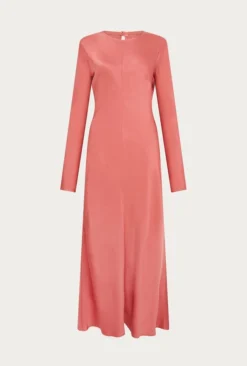 Mari Satin Midi Dress Burnt Sienna 18 Mari Satin Midi Dress Burnt Sienna -KILA Clothing Shop D06G041 G04 26846 650px 964px