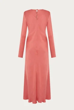 Mari Satin Midi Dress Burnt Sienna 19 Mari Satin Midi Dress Burnt Sienna -KILA Clothing Shop D06G041 G04 26847 650px 964px