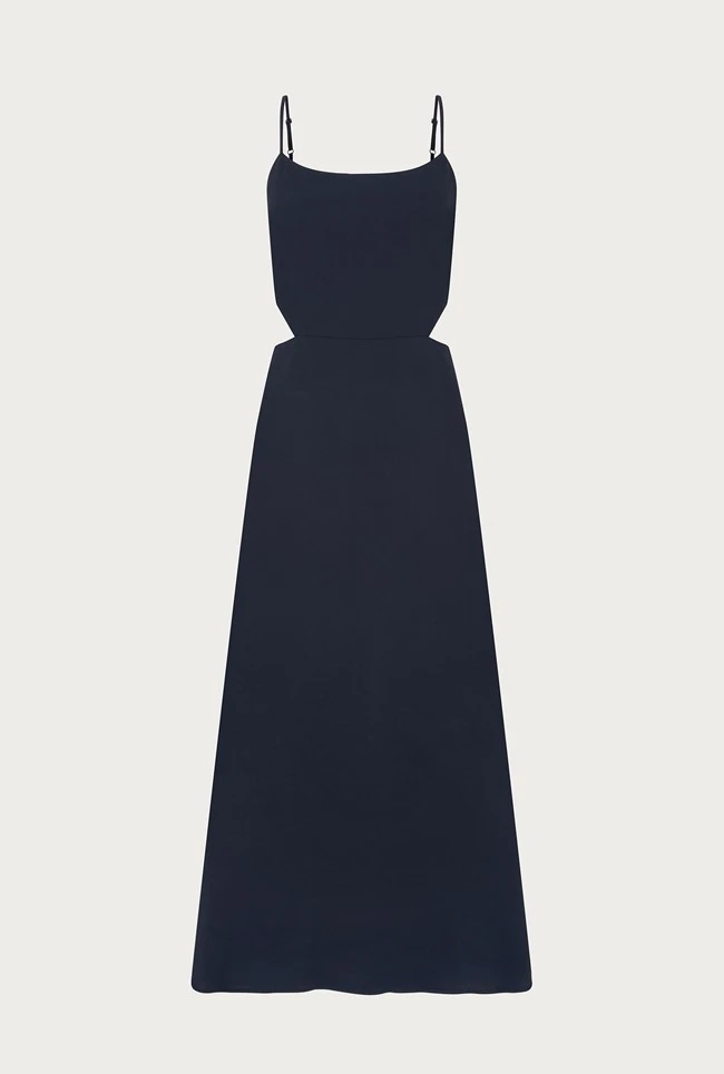 Lila Midi Dress Navy 5 Lila Midi Dress Navy - Image 5
