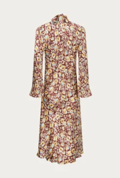 Ayla Satin Midi Dress Sandy Floral 10 Ayla Satin Midi Dress Sandy Floral -KILA Clothing Shop D06G045A Z51 27450 650px 964px