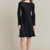 Willow Knee Length Dress Black
