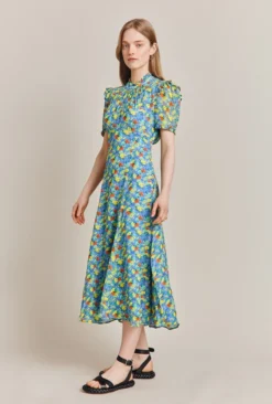 Nicola Georgette Midi Dress -KILA Clothing Shop D06G055 Z53 27552 650px 964px