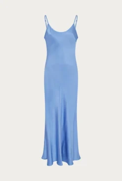 Joelle Satin Midi Dress Cornflower Blue -KILA Clothing Shop D06G062 K92 27616 650px 964px