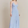 Sofia Crepe Midi Dress Perwinkle
