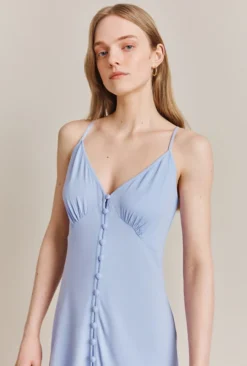 Sofia Crepe Midi Dress Perwinkle -KILA Clothing Shop D06G069 K30 27865 650px 964px