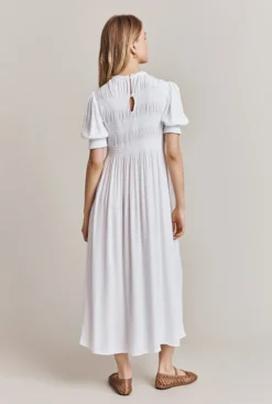 Eloise Crepe Midi Dress White 7 Eloise Crepe Midi Dress White -KILA Clothing Shop D06G071 C01 27944 650px 964px