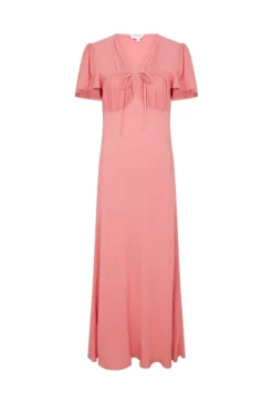 Laura Crepe Midi Dress Pale Rose -KILA Clothing Shop D06G085 H22 28001 650px 964px