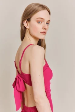 Sophie Crepe Midi Dress Pink -KILA Clothing Shop D06G086 H44 27856 650px 964px