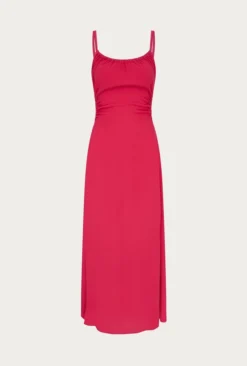 Sophie Crepe Midi Dress Pink -KILA Clothing Shop D06G086 H44 27857 650px 964px