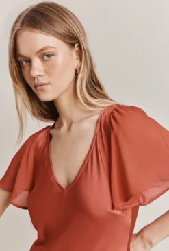 Jennifer Satin Midi Dress Orange 7 Jennifer Satin Midi Dress Orange -KILA Clothing Shop D06G089 F06 28402 650px 964px