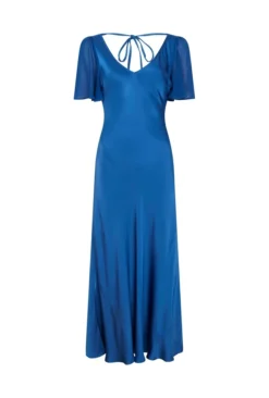 Jennifer Satin Midi Dress Blue 9 Jennifer Satin Midi Dress Blue -KILA Clothing Shop D06G089 K81 28410 650px 964px