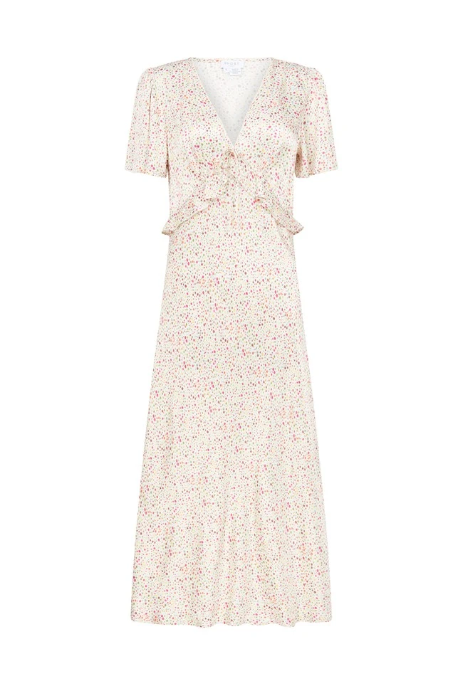 Bibi Satin Midi Dress Cream Bubble 5 Bibi Satin Midi Dress Cream Bubble - Image 5