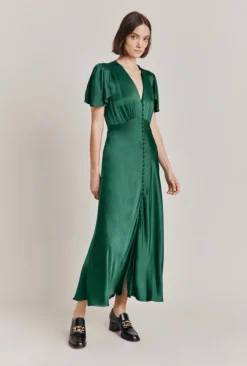 Grace Satin Midi Dress Dark Green 16 Grace Satin Midi Dress Dark Green -KILA Clothing Shop D07G023 J13 28680 650px 964px
