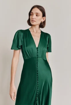 Grace Satin Midi Dress Dark Green 17 Grace Satin Midi Dress Dark Green -KILA Clothing Shop D07G023 J13 28681 650px 964px
