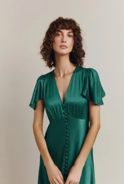 Grace Satin Midi Dress Dark Green 13 Grace Satin Midi Dress Dark Green -KILA Clothing Shop D07G023 J13 29560 650px 964px