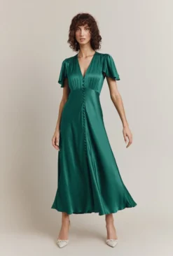 Grace Satin Midi Dress Dark Green 12 Grace Satin Midi Dress Dark Green -KILA Clothing Shop D07G023 J13 29561 650px 964px