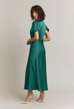 Grace Satin Midi Dress Dark Green 15 Grace Satin Midi Dress Dark Green -KILA Clothing Shop D07G023 J13 29563 650px 964px