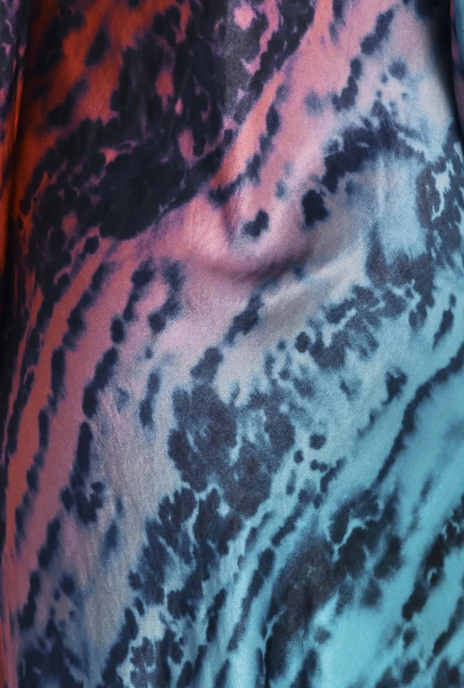 Milana Satin Maxi Dress Blue Tie Dye Print 6 Milana Satin Maxi Dress Blue Tie Dye Print - Image 6