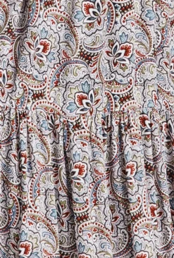 Maya Crepe Midi Dress Blue Paisley Star 11 Maya Crepe Midi Dress Blue Paisley Star -KILA Clothing Shop D07G043 Z05 29557 650px 964px