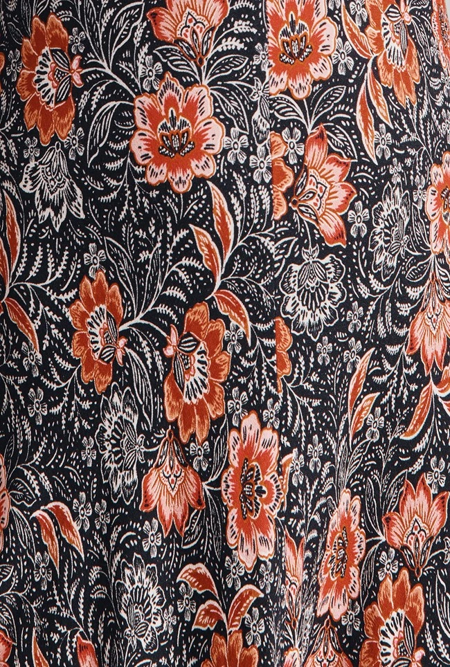 Erin Crepe Midi Dress Red Batik Bloom 5 Erin Crepe Midi Dress Red Batik Bloom - Image 5