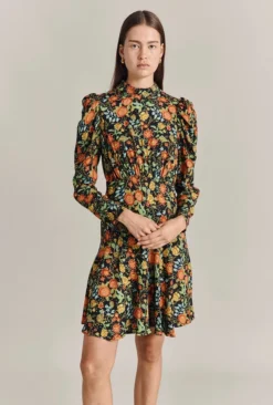 Margot Midi Dress Classic Floral -KILA Clothing Shop D07G046 Z09 29574 650px 964px