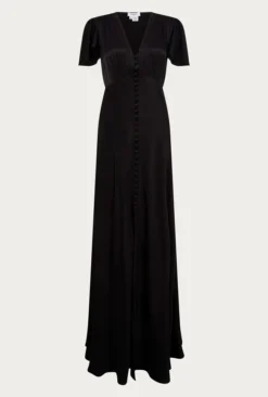 Delphine Satin Maxi Dress Black 10 Delphine Satin Maxi Dress Black -KILA Clothing Shop DF46CA A01 24060 650px 964px