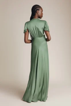 Delphine Satin Maxi Dress Soft Green 9 Delphine Satin Maxi Dress Soft Green -KILA Clothing Shop DF46CA J61 26499 650px 964px