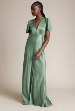 Delphine Satin Maxi Dress Soft Green 8 Delphine Satin Maxi Dress Soft Green -KILA Clothing Shop DF46CA J61 26501 650px 964px