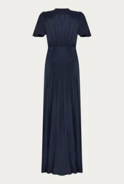 Delphine Satin Maxi Dress Navy -KILA Clothing Shop DF46CA K10 22978 650px 964px