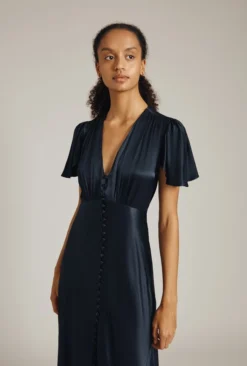 Delphine Satin Maxi Dress Navy -KILA Clothing Shop DF46CA K10 23059 650px 964px